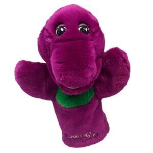 Lyons Group Vintage Barney 1992 Purple And Green Hand Puppet